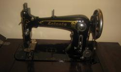 I HAVE FOR SALE AN EATONIA SEWING MACHINE IN EXCELLENT SHAPE.  CAN BE USED FOR A TV STAND, END TABLE ETC... COMES WITH KEYS, ORIGINAL BOOKLET AND TOOLS.  A BARGAIN FOR $40 FIRM. COME PICK UP IN KINGSVILLE