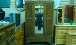 nice antique wardrobe with drawer and beveled glass mirror
Fraser Valley Treasures
27257 Fraser Highway
Aldergrove
604-625-1197
http://fraservalleytreasures.com/