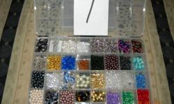 I have 13 cases of assorted beads. The bigger cases range from $50 to $70 per case. The smaller cases range from $30 to $50 per case. I also have alot of seed beads and all other accessories to start you off beading and also alot of bead books with alot