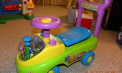 Assorted toys available, all priced between $10 and $25 each.  Discount available if multiple items purchased.  Available: grocery cart, backyardigans buggy, rocking horse, abicus table.  And lots more (see other ads)!!  All in excellent condition.