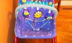 $10 -Fisher Price baby chair/toddler rocker. Vibrating - on/off switch at back. Velcro soft toys, removable soft toy bar. 1 clasp difficult to undo at times, other than that great condition! Pick up only -Spencerville/Cardinal area.
This ad was posted