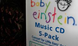 5 Baby Einstein CD set includes music from Beethoven, Mozart, Bach, Vivaldi and Neptune. Like New. $10 for the set.