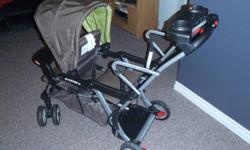 I have a Baby Trend Sit N Stand LX stroller for sale. Its in EEEUC. Has only been used a handful of times. Comes with infant seat adapter which is still in original packaging.  It is Green/Brown.  Smoke Free Home. Serious Inquiries Only. Pick Up in