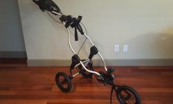 I quit golf and decided to sell this before moving. Bought this for $240 and barely used it. It's Bagboy compact LX golf trolley, all clean and great condition.
Please shoot me an email or a text if interested.
Thanks