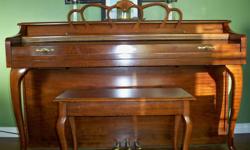 We have a Baldwin piano with a bench for sale. The piano and bench are in very good condition. I will consider a guitar (ideally an acoustic) as partial trade.
 
I have a truck and could help move it.
 
Please call Greg or reply to this add to arrange to