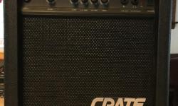 Crate BX 15 Bass Amp. Great for home practice and easily portable for gigging. Good working order. Smoke free home.