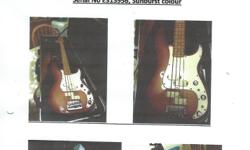 Fender Bass Guitar Precision Bass . Sunburst colour .