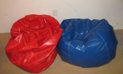 1 blue & 1 red bean bag chair
$50 each