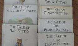 We have ten Little Books By Beatrix Potter in hardcover ~ printed in 1987 and illustrated delightfully by Frederick Warne .
~ Two x The Tale Of Flopsy Bunnies
~ The Tale Of Timmy Tiptoes , in softcover and one in Hardcover
~ The Tale of Jemima Puddle Duck