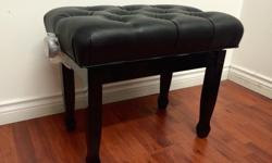 Limited Time Sale!
Fall Clearance!
We bought few of these beautiful benches for our pianos, and we have few extra ones that we're clearing at cost. While quantities last first come first serve!
Beautiful Synthetic Leather Top Adjustable Piano Bench for