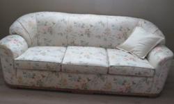 3 piece 40's /50's chesterfield set in great condition. Recovered in floral chintz pattern. Would look fabulous with other antique furniture.