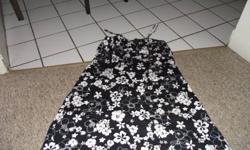 Black and white dress-Size Xl- A line style-drops from breast line.
Will delete when sold. Check out other adds.