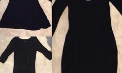 Guess sweater dress
Guess ribbed swing dress
Le Chateau sweater dress
$10 each