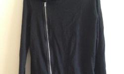 Black H&M asymmetrical zip hoodie. From the Mens section - size small. $10