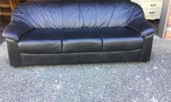 Genuine black leather sofa
78"W x 36"D x 30"H
For more furniture see seller's list