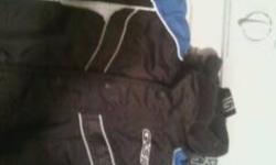 Blue GKS Snowsuit Size 2, very warm, bought brand new for 150$. Used one winter, nearly new.