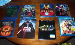 BLUERAY, DVD, TV BOXSETS CALL 613-842-4832 OR MY CELL 613-799-4832
PRICES AS MARKED
STAR WARS THE FORCE AWAKENS 15.00
STAR WARS THE COMPLETE SAGA 60.00
ROCKY COLLECTION BLUERAY
PITCH PERFECT/ PITCH PERFECT 2 BLUERAY
BACK TO THE FUTURE TRILOGY BLUERAY