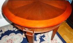 Selling Bombay Company - Round Accent Table
- Excellent condition - Gorgeous Detailing
Asking: $250 (Originally purchased for $429)
Details:
Wood: Asian hardwood with cherry and dark walnut veneer
Finish: warm chestnut
Size:
Table Top Diameter 24"
Height: