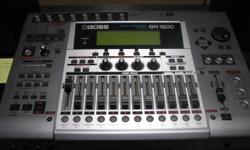 Boss BR1600CD Digital Recording Studio. $600 OBO. 16 track, 40GB hard drive with Version 2 software. 8 XLR inputs, COSM effects, vocal tool box with pitch and harmony correction, drum and loop tracks. Able to record live and master a CD. Bought new,