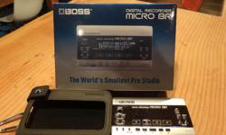 Boss Micro BR Recorder. Like new condition with original box and leather case. Hardly used it have no time. Call Barry 2506689270