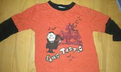 Size 2T/24 months clothing. In excellent condition. Smoke free home.
Picture #1 Woodland Halloween Shirt---$3---glows in the dark!! :)
Picture #2 Gymboree Shorts--$3
Picture #3 Sears green hoodie--$2
Picture #4 Red jacket in good condition--$3
Or take all