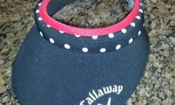 Brand new Callaway sun visor. Very nice as its never been worn. I paid $32.00 Plus tax and now at a give away price of $15.00.