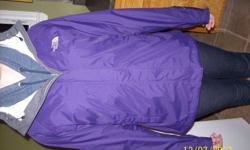 Brand new North Face Jacket. HyVent DT, Venture Jacket, Cherry Purple. Size small. Never worn, It's too big and I ordered it online and cannot return it. E-mail, or text 215.0442 for any details.