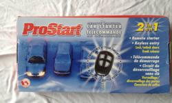 ProStart remote control car starter 2 in 1. 
Keyless entry
lock and unlock doors with truck release
$75 or Best Offer
plus free Anti-fog wipes