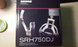 unbox, brand new SHURE(SRH750DJ)
 
futureshop:$180+tax
 
bestbuy:$190+tax
 
sell for $130 cash,
 
i have with receipt