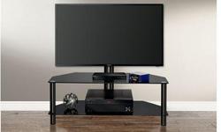 This TV stand is in brand new condition, i am selling it because it can only hold TV upto 42" and i am getting a bigger TV. Bought from best buy for $199.99 plus tax already assembled, selling it for $120 obo