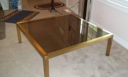 Brass coffee table with glass top
40'' x 40''
Very good Condition
Call 705-205-1284
Asking: $150.00 or best offer
REDUCED:  $125.00