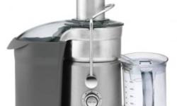 Juice Fountain Classic Elite *Breville 1200 Watt
Breville BJE820XL, Die-Cast
Elite Juice Fountain Dual Disc /Variable Speed
 
Appliances can be "Picked Up" at our Store
This, the latest juice extractor from Breville, comes with a remote attachment that