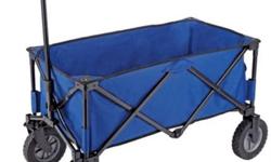 Broadstone Wagon is great for toting cargo around the cottage or a campsite
Features high quality 600D polyester fabric with a sturdy steel frame
Weight capacity: 150 lbs (68 kg)
Product weight: 28 lbs (12 kg)
Dimensions: 35 x 19 x 23" / 40" (90 x 48 x 57