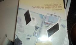 Hi there
 
I am selling my Business Administration YR 2 ( Flex Program) Books. They include the following:
 
Fundamentals of Canadian Business Law (Second Edition)
Fundamentals of Operations Management (Sixth Canadian Edition)
Human Resources Management