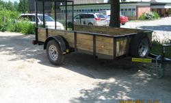 HAVE EXTRA CHRISTMAS CASH AND NEED A NEW TRAILER TO HAUL AWAY THE TRASH TRY THIS
2012 5X10 UTILITY TRAILER
(1) 3500 LB IDLER AXLE
2X6 WOOD DECK SCREWWED DOWN
RAILING AROUND DECK TO PROVIDE LOAD SECUTITY
6 WELDED TIE DOWNS IN BED
3 INCH C CHANNEL TONGUE