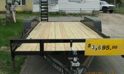 WE BUILD UTILITY,CAR ,AND EQUIPMENT TRAILERS HERE IN MOONSTONE ONTARIO UTLIZING LOCAL STEEL AND LUMBER
AXLES THAT ARE CANADIAN MADE.AND LABOUR FROM MOONSTONE AND AREA BY PURCHASING YOUR TRAILER FROM US YOU ARE POWERING THE LOCAL ECONOMY
 
WE CAN OFFER YOU