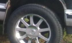 20" Cadillac with Michelin ltx m/s about 70 percent tread left p 275/60/20
This ad was posted with the Kijiji Classifieds app.