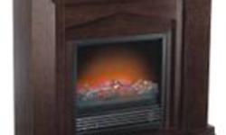 CAMERON ELECTRIC FIREPLACE 1500W 4,250 BTU DARK BROWN
 
 
For local pickup in Toronto only!
Retail $499
 
No Special Wiring ? No Venting ? Just Plug In and Enjoy!
Simply plug it in, sit back and enjoy your electric fireplace! Electric fireplaces have
