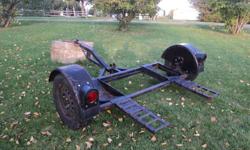 I have a fairly new Car Dolly for sale comes with new straps , tires , new wheel bearings . I have only used it once to tow a truck home , will tow a vehicle up to 67 inches wide this trailer does tilt but does not swivel . Asking $600 O.B.O * Cash Only