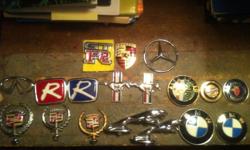 Found collection of car emblems from a storage action, I have almost every make and model car emblems new and old. Feel free to contact me by text, phone or email. 416 450 7385
selling for as low as 5 dollars each/depending on which emblems, make me a