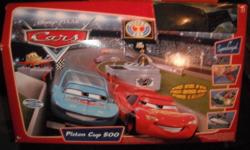 Cars Racetrack for ages 5+.
Used but still in original box.  Great Shape.