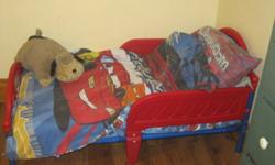 need gone asap, into a big boy bed. and no longer need this one.
 
 
no mattress.
Fits crib size mattress.