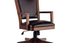 Paid. $699.00 plus tax less than one year ago.
Excellent condition!
Call 705-726-8948 or reply to this ad
Located in North end of Barrie
 
40.25"H x 30"W x 23.5"D
Beautiful office chair in a hazelnut finish with a deep burgundy/brown bicast leather
Looks