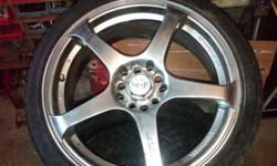 Cheap Wheels ...  Not in too bad of shape..  no cracks or bends ..dose have some curb rash.. email is the best way to get a hole of me...... 
 
The price is posted... please dont email me with lowball offers ....