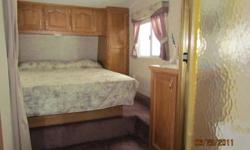 29 ft. fifth wheel trailer with slideout. One owner, very good condition. Stored every winter. Sleeps six, queen size bed with heated mattress, 75 watt solar panel and fifth wheel hitch included . Has a propane heater installed. Two bubble skylights above