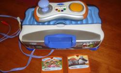 CHILDREN"S VTECH WITH 2 GAMES "KUNG FU PANDA"&"ACTION MANIA" . BOUGHT FROM WALMART FOR $90 WITH GAMES. CHILDREN NO LONGER PLAY WITH THEM, THEY ARE IN EXCELLENT CONDITION, EXCELLENT PRICE. BARELY USED $45. IF INTERESTED PLEASE CONTACT 519-991-5306. MAKES A