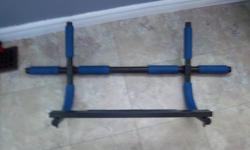 Chin up bar for sale. Very good condition. Only $25. We are located in Orleans. See our list of other items for sale. First come, first served.