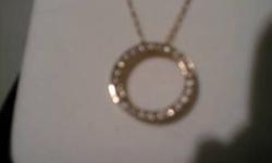 Selling Diamond Circle of Hope Pendant with a chain. This was received as a gift but has NEVER BEEN WORN!