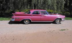EXCELLENT CONDITION
ALL ORIGINAL
MOTOR 413 V8
PUSH BUTTON AUTOMATIC
4 DOOR SEDAN
FLORIDA CAR
ALWAYS STORED
A MUST TO SEE
SERIOUS INQUIRES ONLY
1961 CHRYSLER NEW YORKER