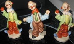 3 Clown set. Good condition. No chips or cracks.